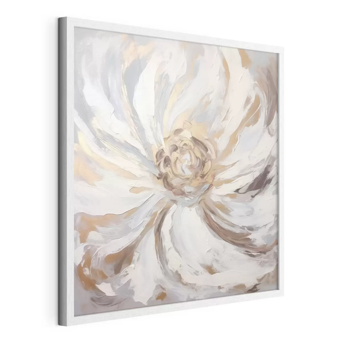 Poster Fiore grande bianco di tendenza f42636