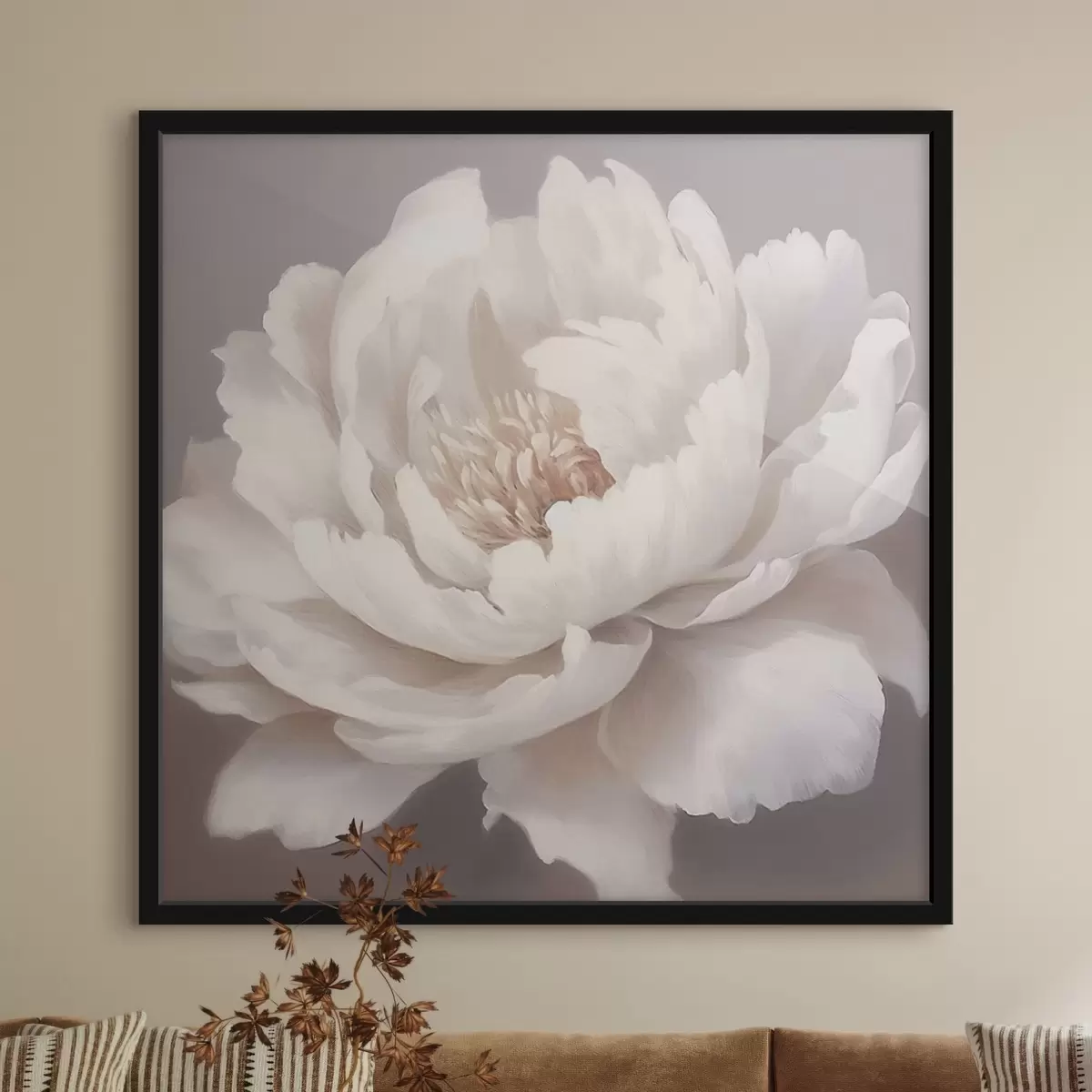 Poster Peonia bianca grande f42637