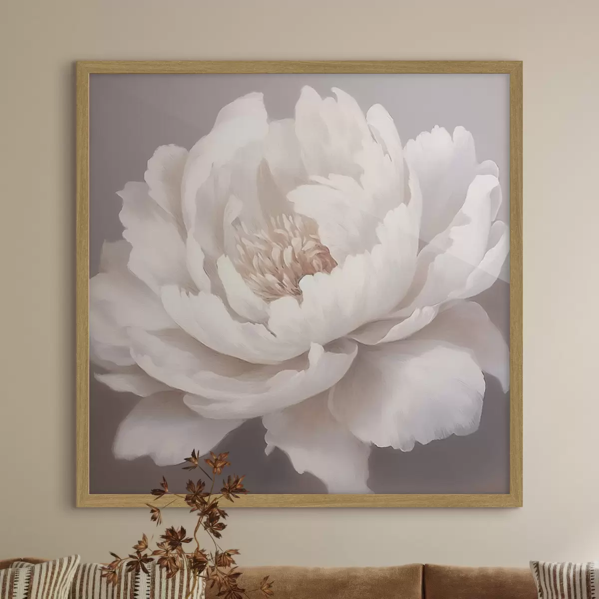 Poster Peonia bianca grande f42637