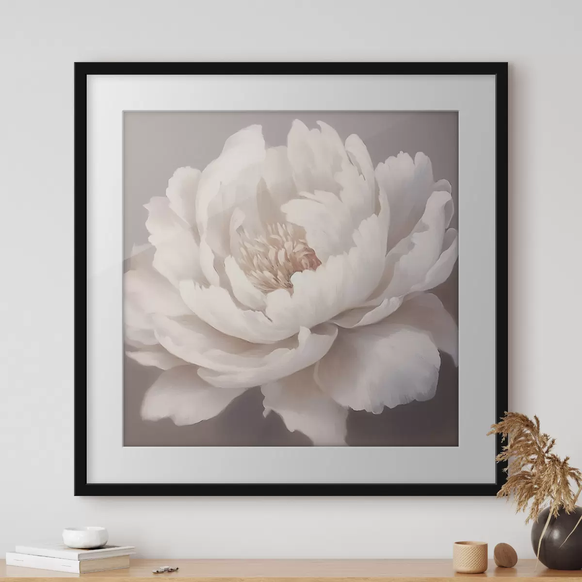 Poster Peonia bianca grande f42637