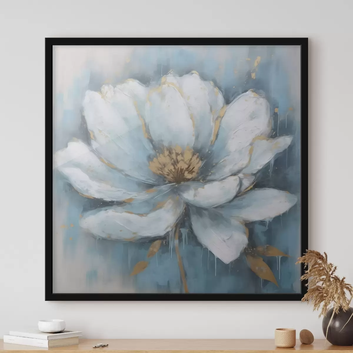 Poster Tendenza fiore blu f42638