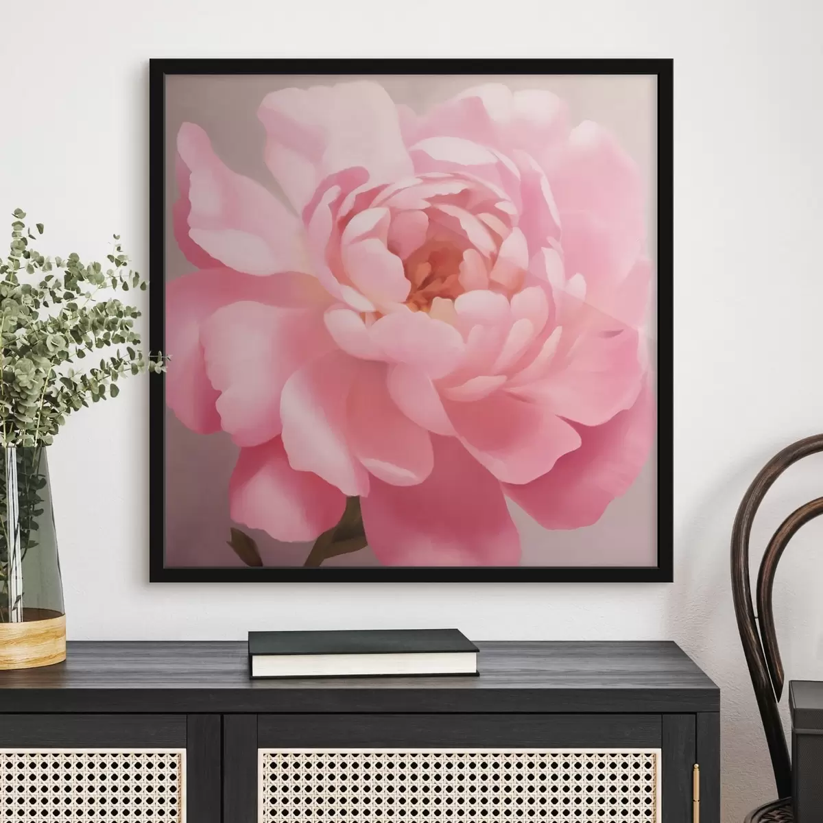 Poster Peonia rosa grande f42639