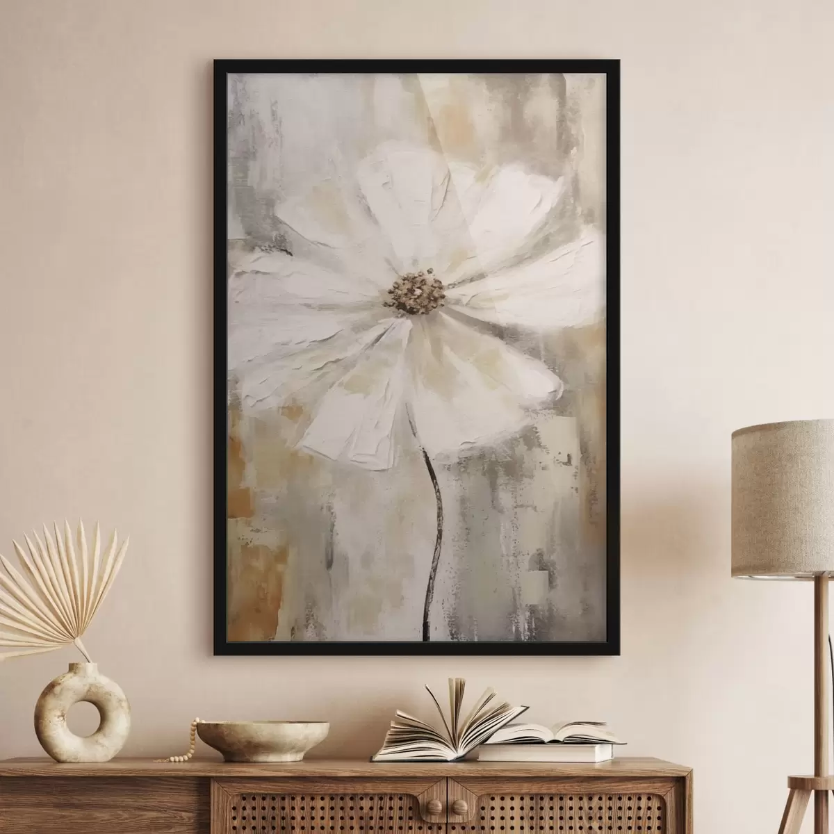 Poster Tendenza fiore bianco f42640