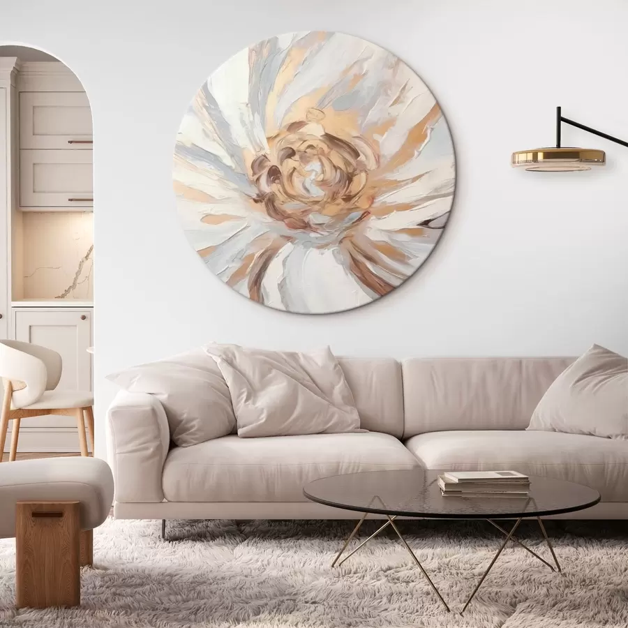 carta da parati Fiore grande bianco di tendenza nr. r42636