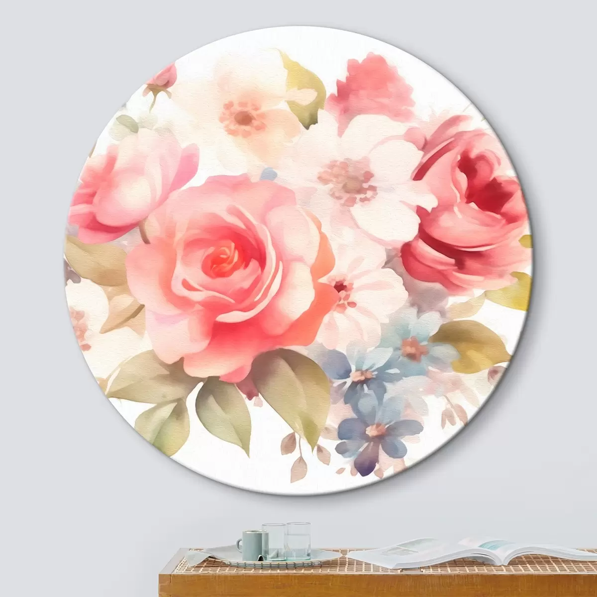 Quadri rotondi Fiori d'epoca r42644