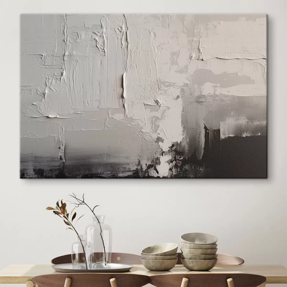 carta da parati Tonalità strutturate di bianco e grigio nr. s42650