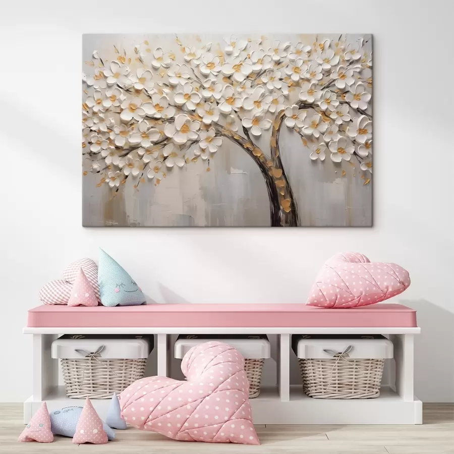 carta da parati Immagine volumetrica di un albero in fiore nr. s42658