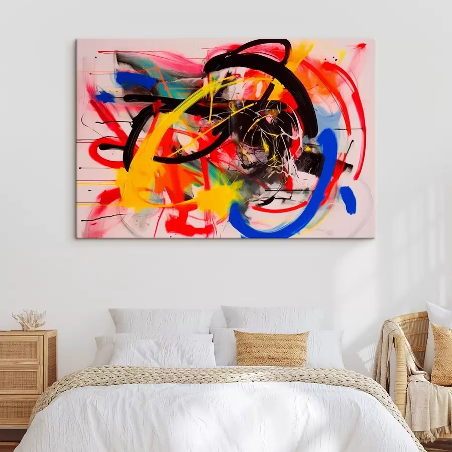 carta da parati Composizione astratta con colori vivaci nr. s42663