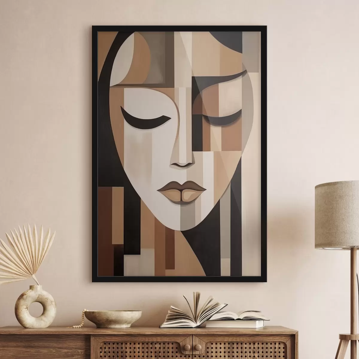 Poster Ritratto geometrico f42657