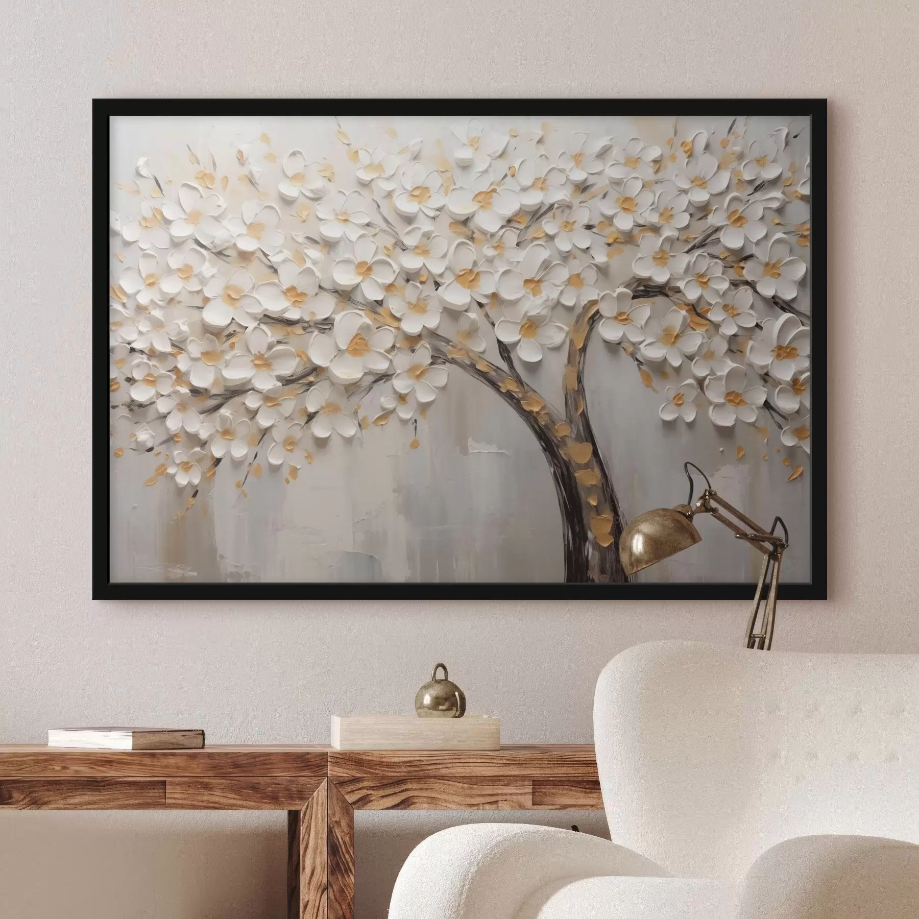 carta da parati Immagine volumetrica di un albero in fiore nr. f42658