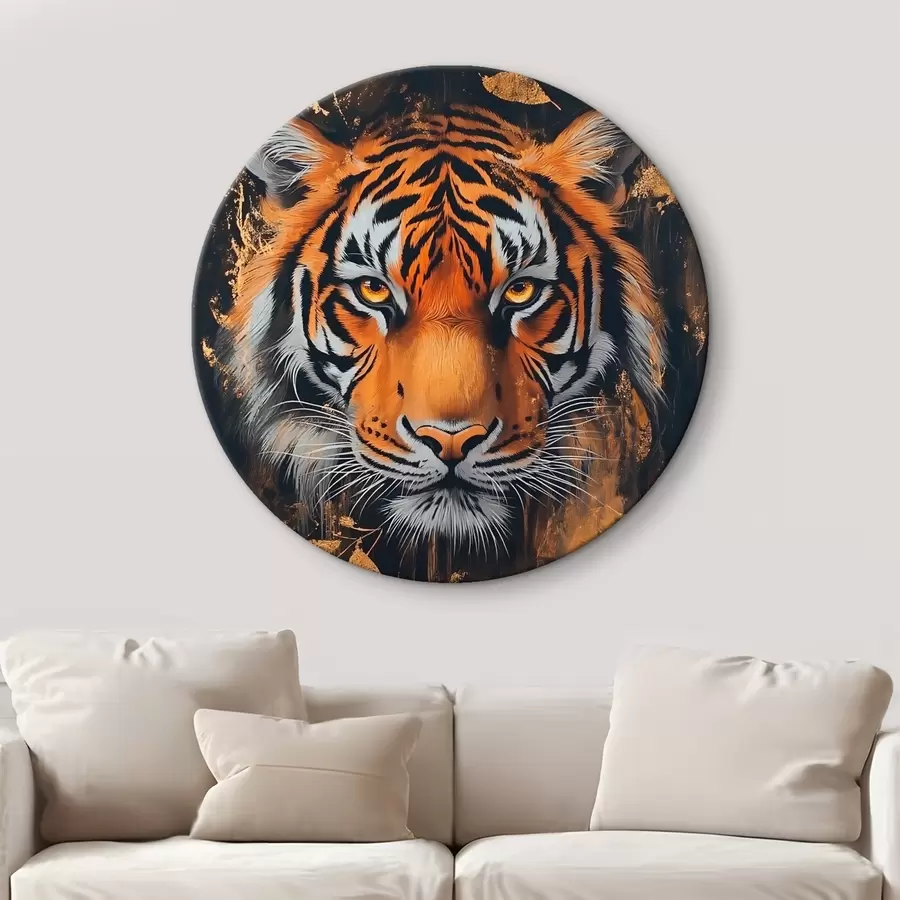 carta da parati Ritratto astratto di una tigre nr. r42660