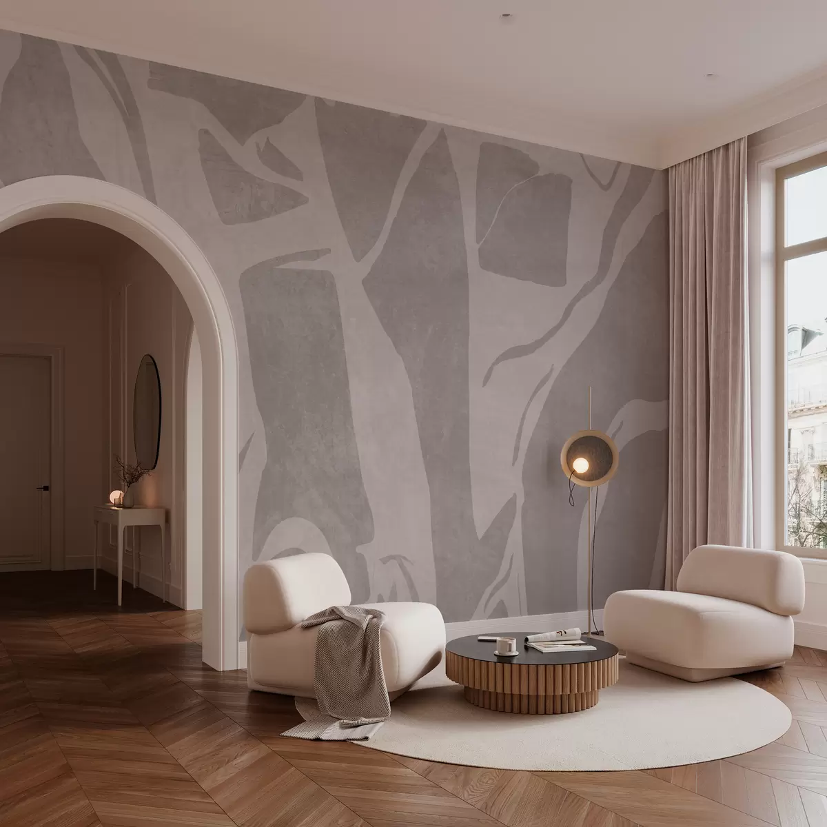 carta da parati Carta da parati geometrica astratta in stile grunge nr. w02917