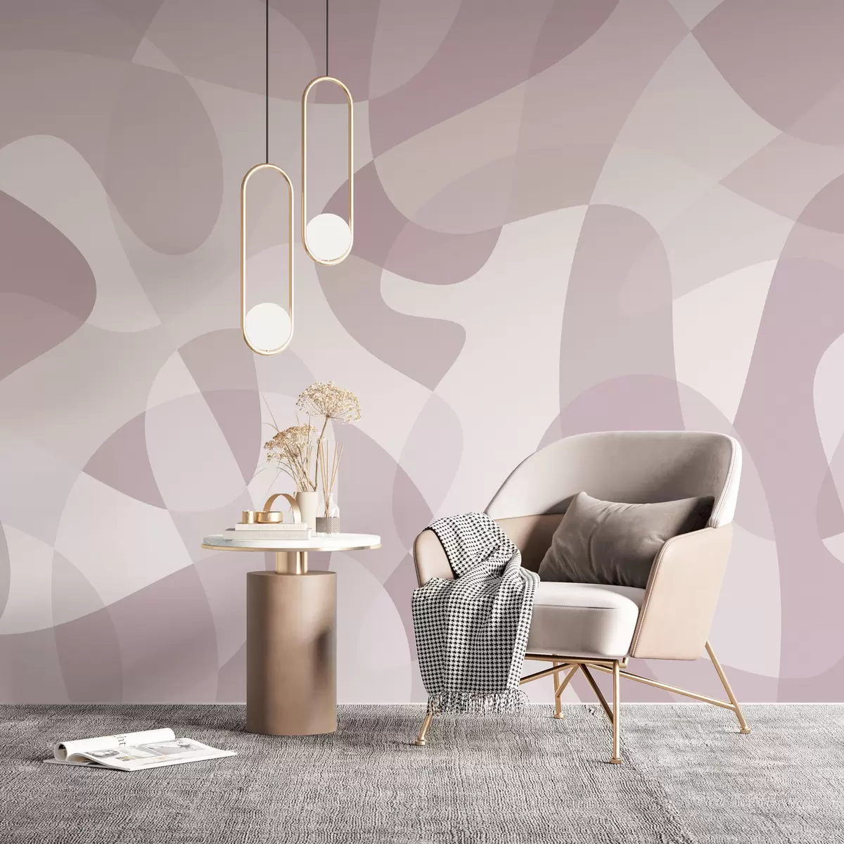 carta da parati Tendenza alla geometria astratta nr. w02932v4