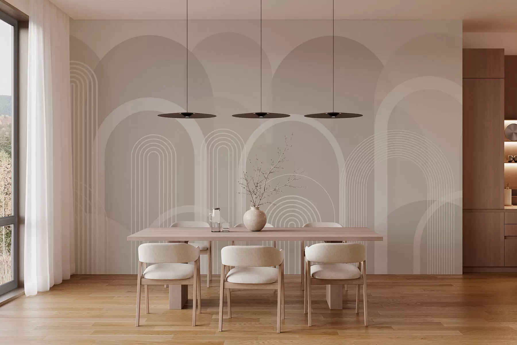 carta da parati Archi geometrici boho nr. w02935v1