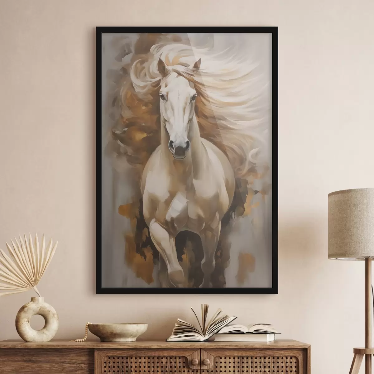Poster Cavallo bianco f42747