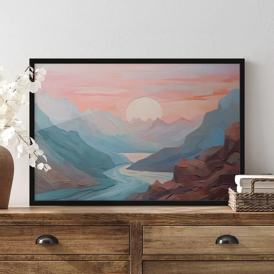 carta da parati Paesaggio montano astratto nr. f42754