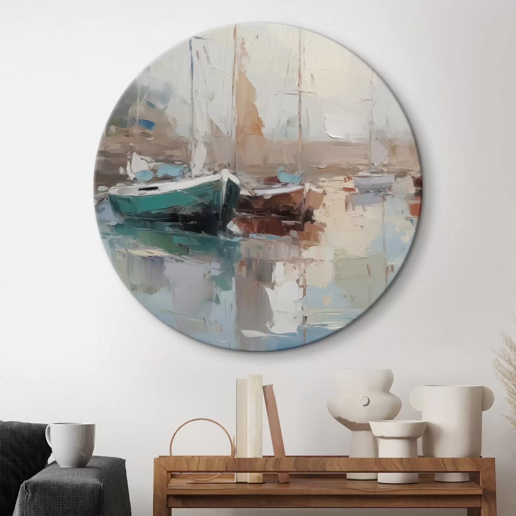 carta da parati Imbarcazioni imitazione della pittura astratta nr. r42743