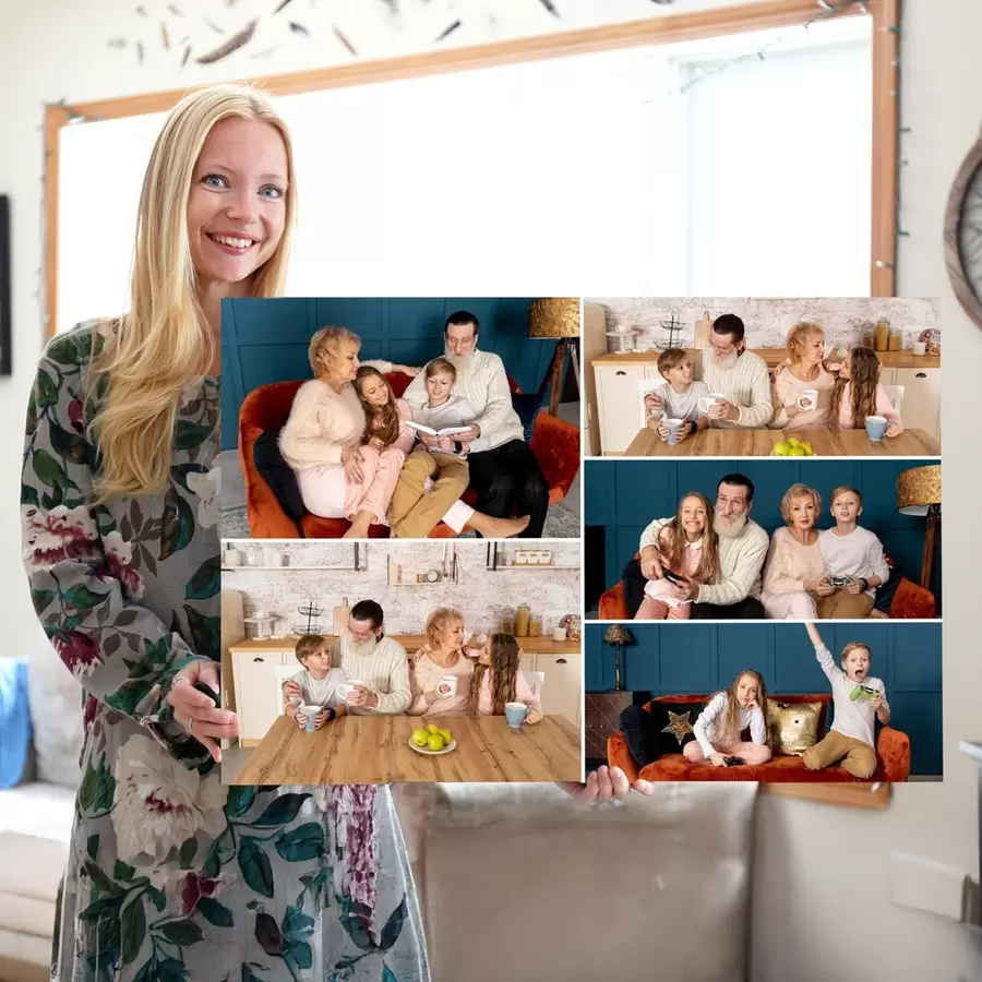 carta da parati Ricordi di famiglia in momenti di gioia nr. s42802