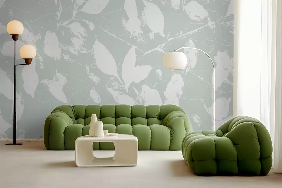 carta da parati Motivo minimalista di macchie bianche nr. w02936