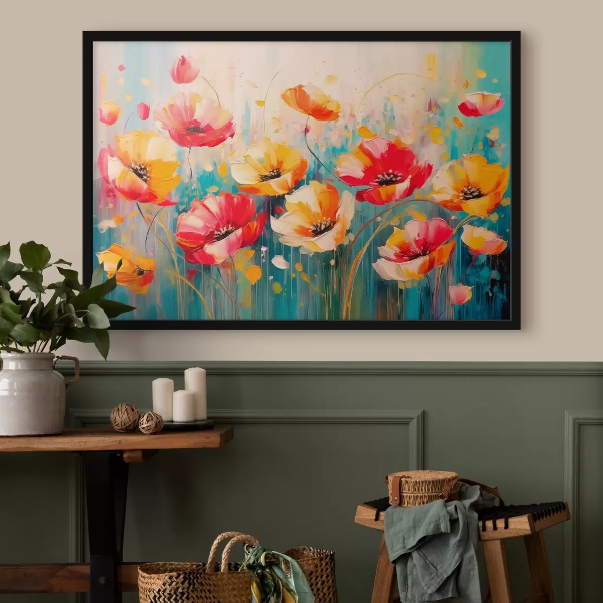 Poster Papaveri luminosi f42813