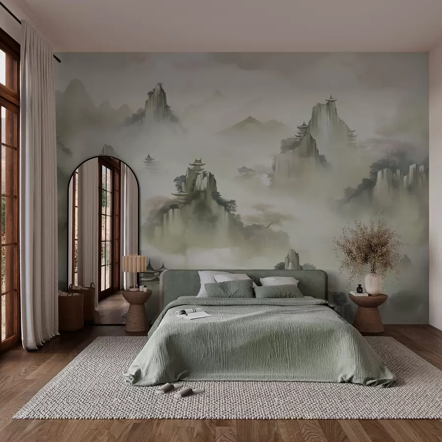 carta da parati Imitazione di cime rocciose ad acquerello nr. w03036