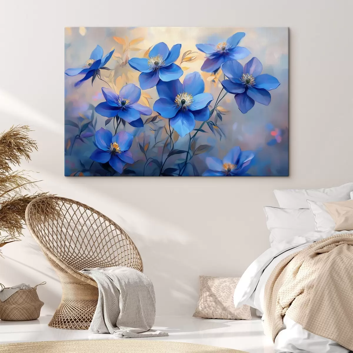 carta da parati Fiori blu nr. s42849