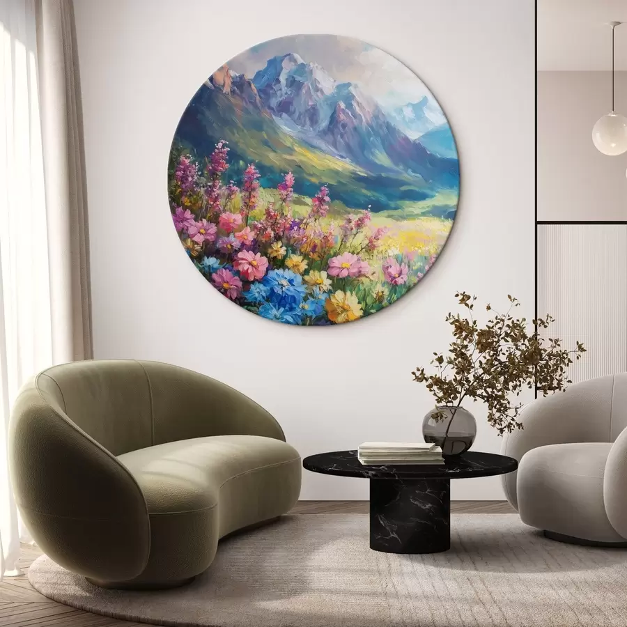 carta da parati Prato fiorito in montagna nr. r42855