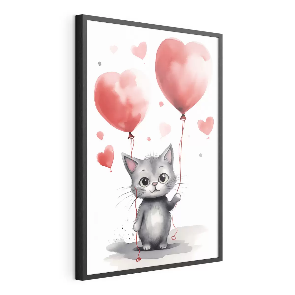 Poster Cuori per il gattino f42871