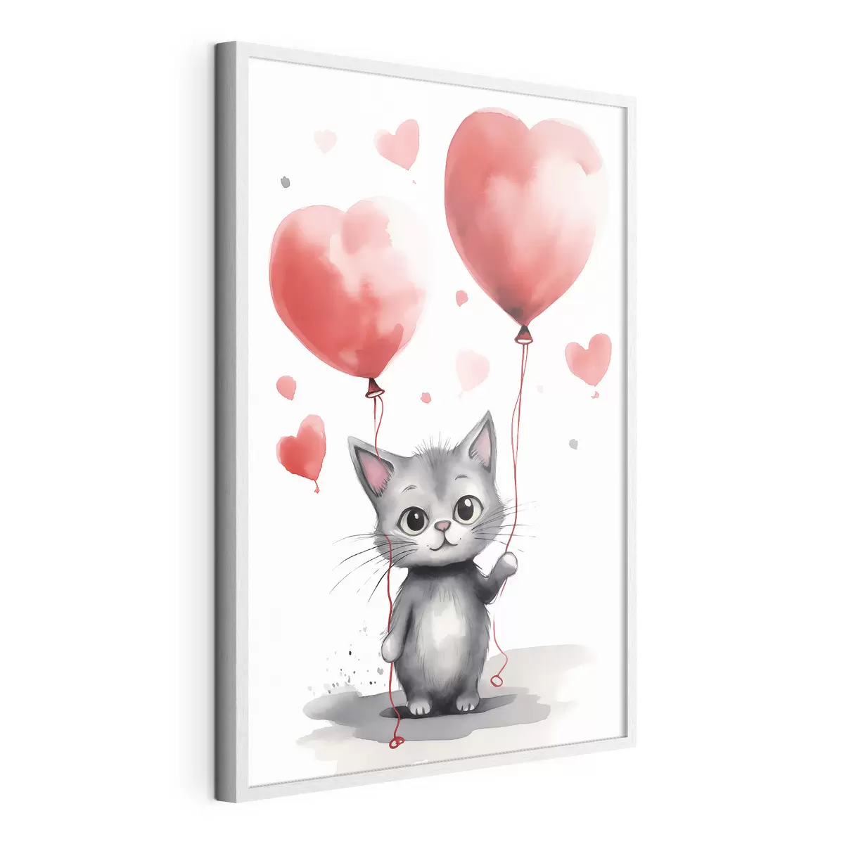 Poster Cuori per il gattino f42871