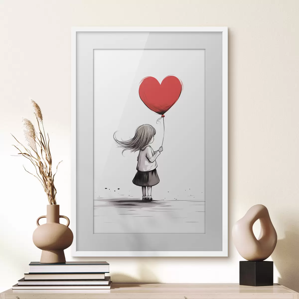 Poster Ragazza con palloncino f42872