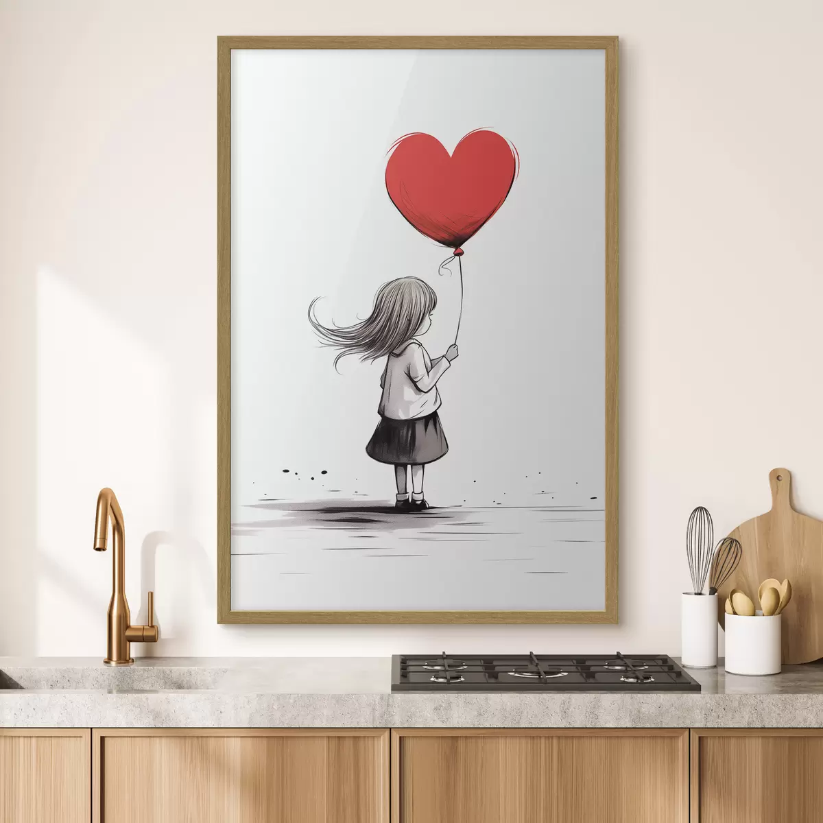 Poster Ragazza con palloncino f42872