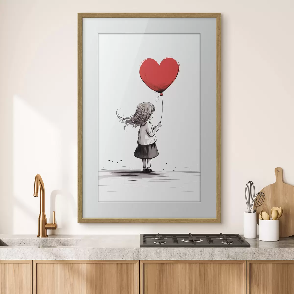 Poster Ragazza con palloncino f42872
