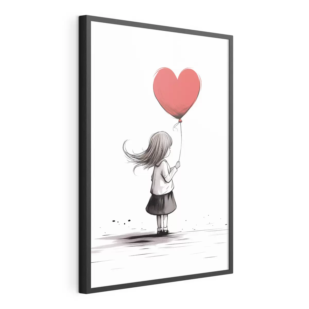 Poster Ragazza con palloncino f42872