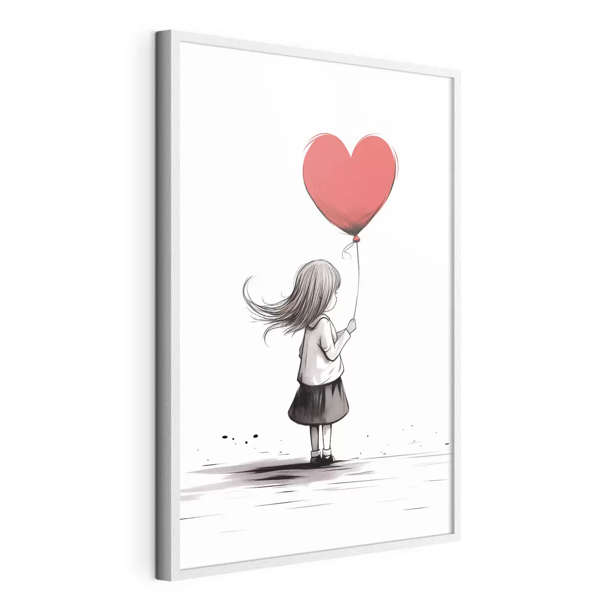 Poster Ragazza con palloncino f42872