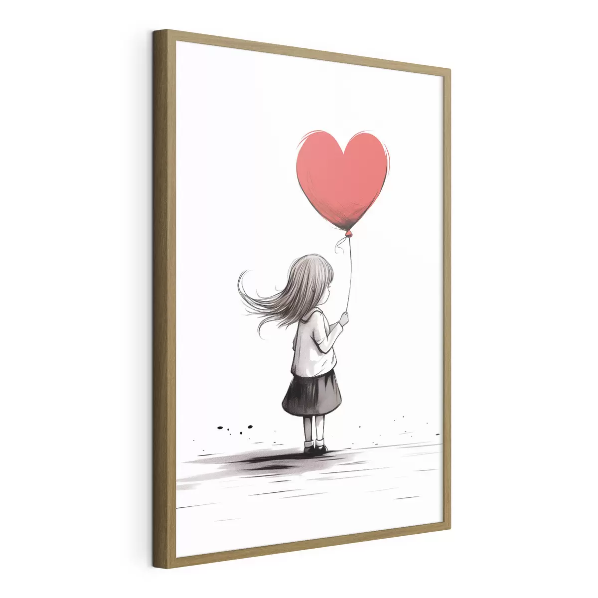 Poster Ragazza con palloncino f42872