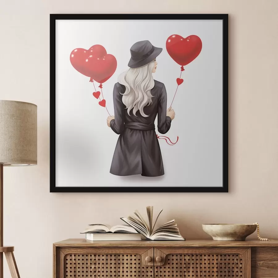 carta da parati Bionda con palloncini nr. f42875