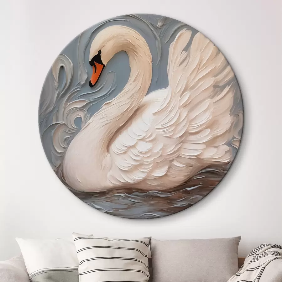 carta da parati Pittura a imitazione del cigno nr. r42829