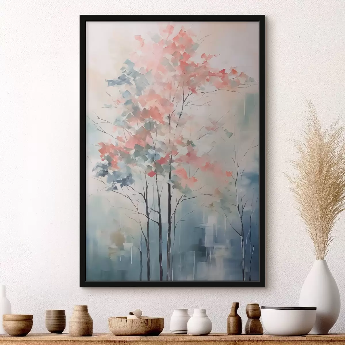 Poster Pittura astratta ad imitazione dell'albero f42842