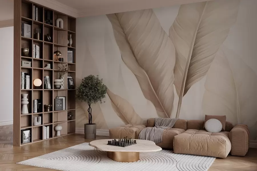 Carta da parati Tropici della Foresta Foglie grandi n. w03053