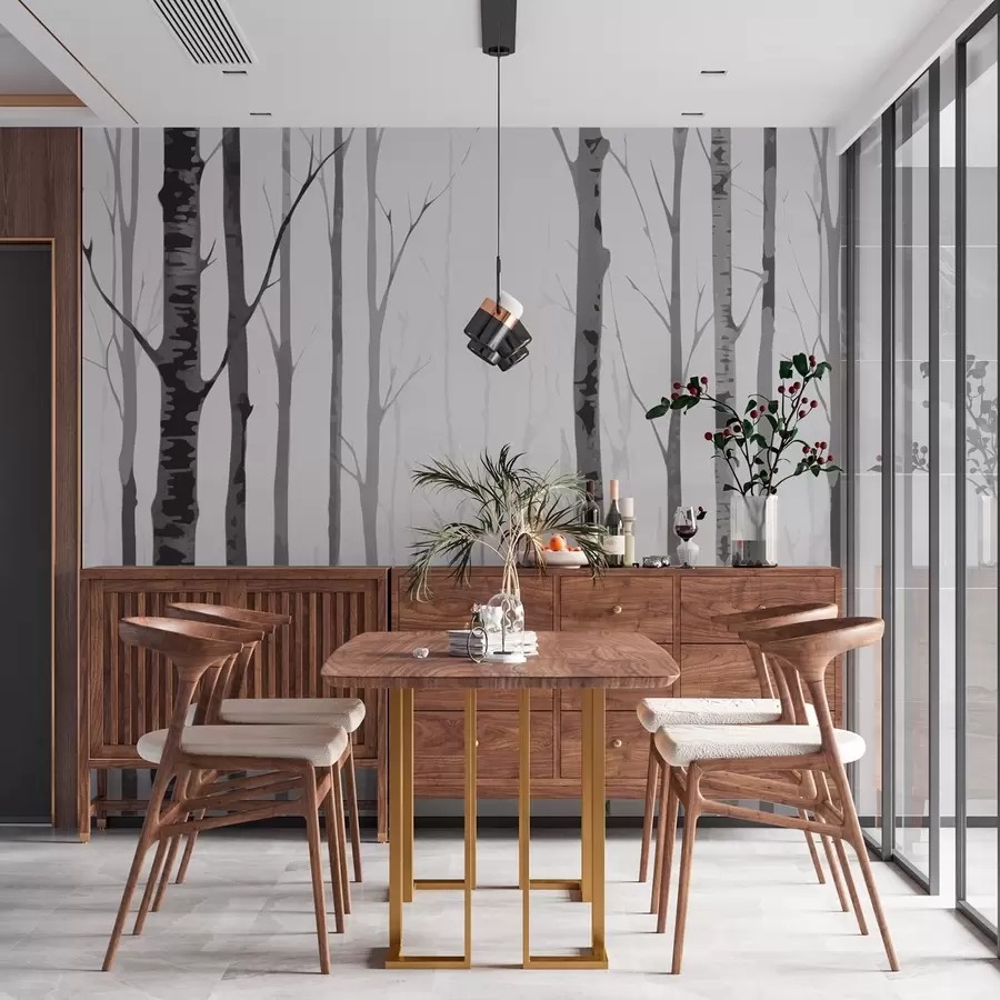 carta da parati Bosco di betulle nr. w03055