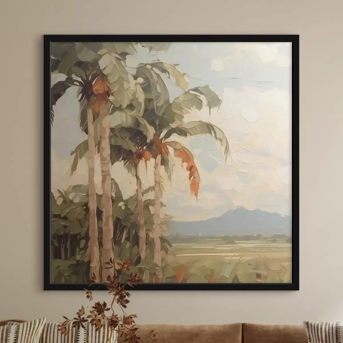 Poster Imitazione di palme in pittura f42898