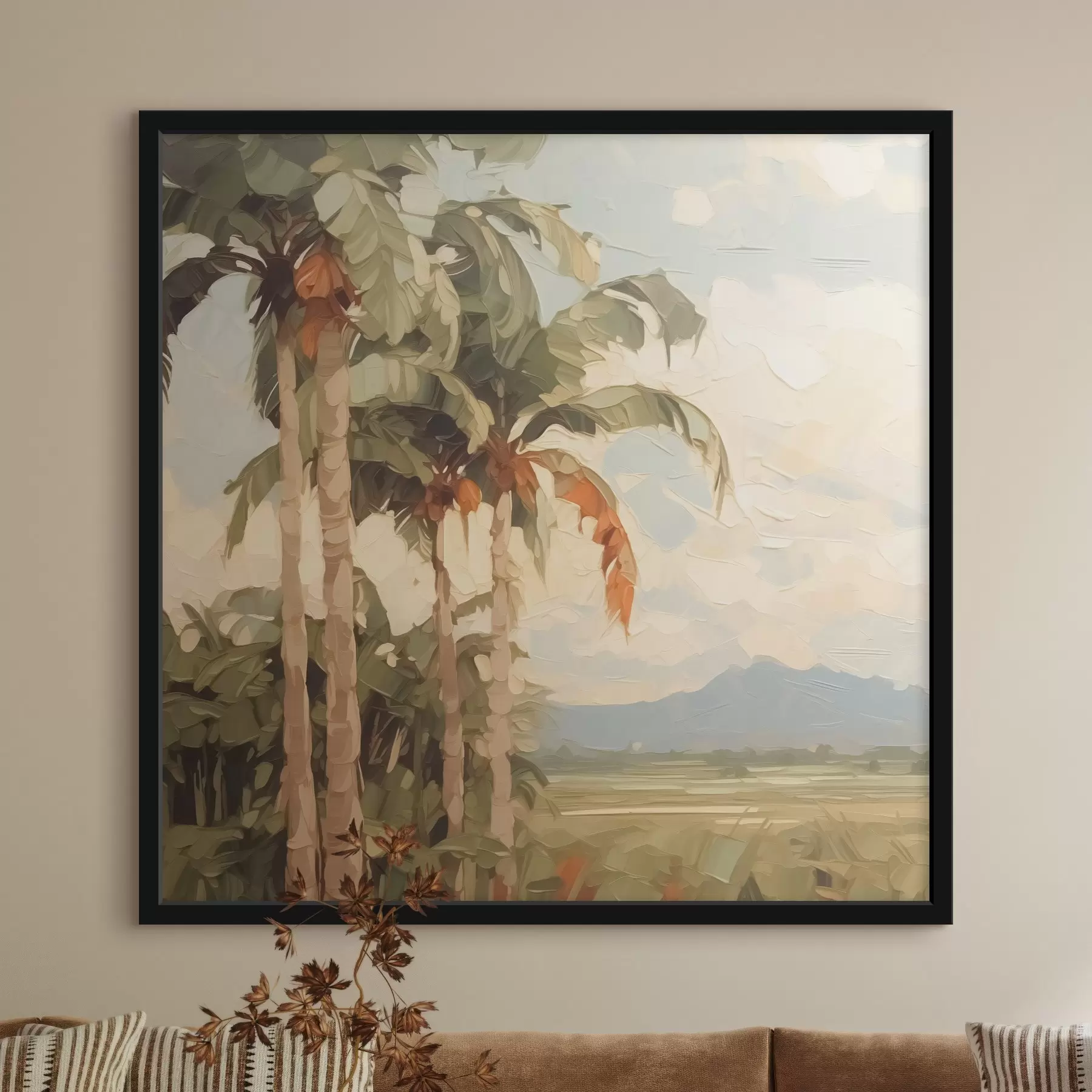 carta da parati Imitazione di palme in pittura nr. f42898