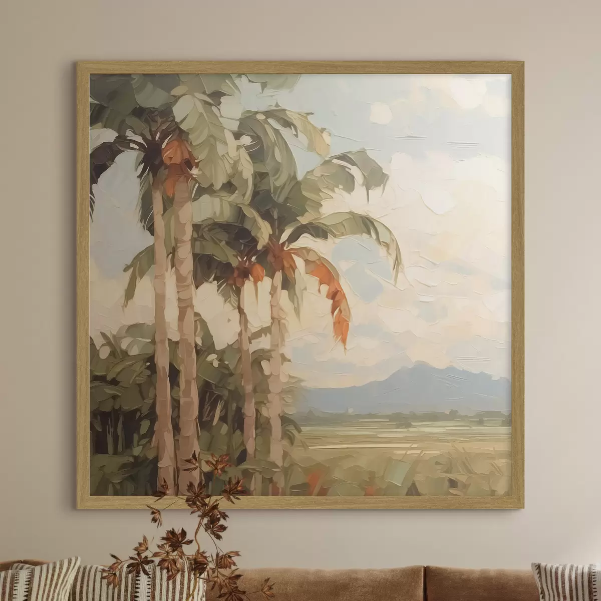 Poster Imitazione di palme in pittura f42898