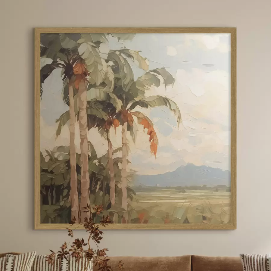 carta da parati Imitazione di palme in pittura nr. f42898