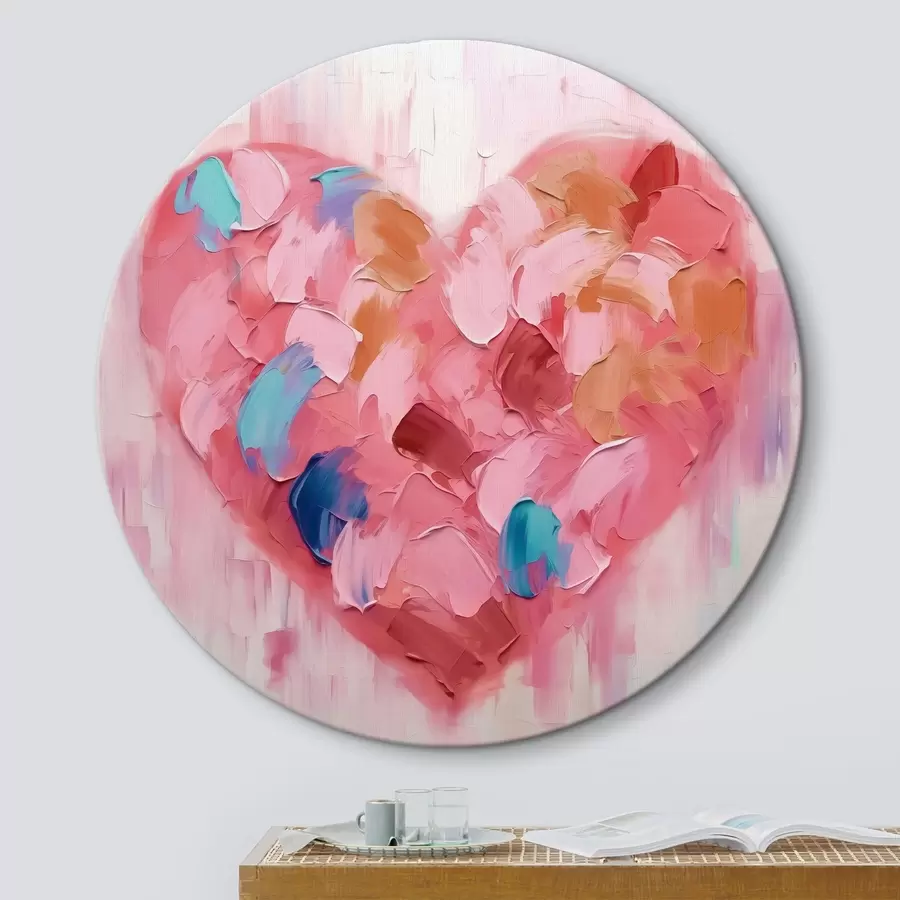 carta da parati Cuore pennellate astratte di imitazione nr. r42911