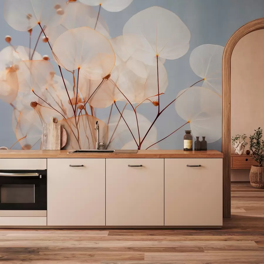 Carta da parati nature Foglie decorative 