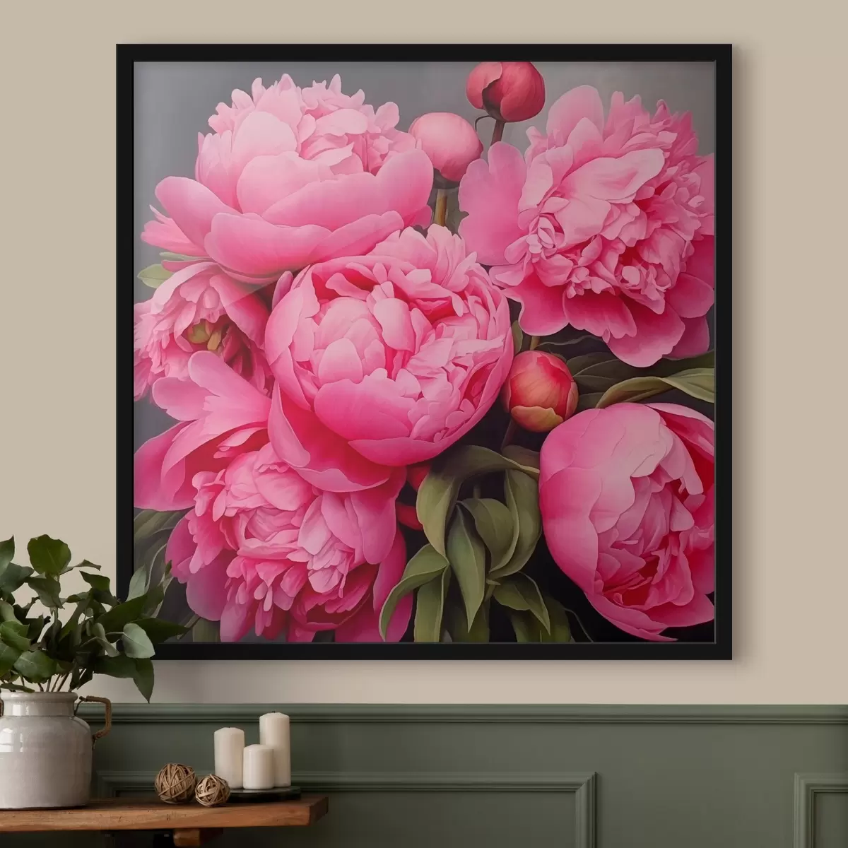 Poster Peonie rosa f42944