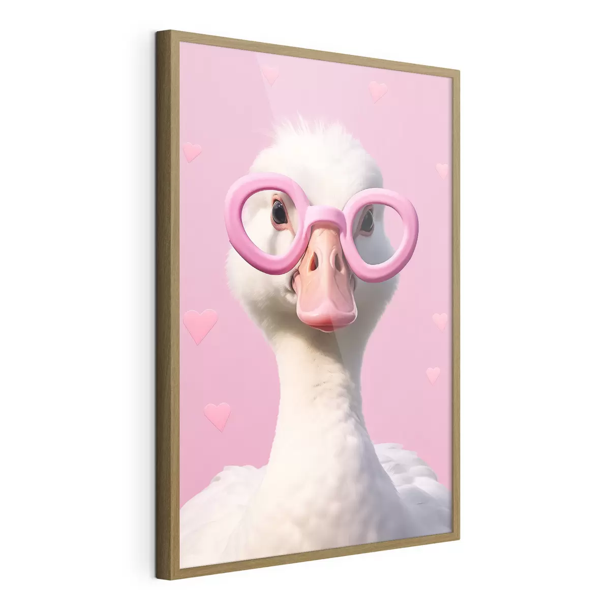 Poster L'oca con gli occhiali rosa f42947