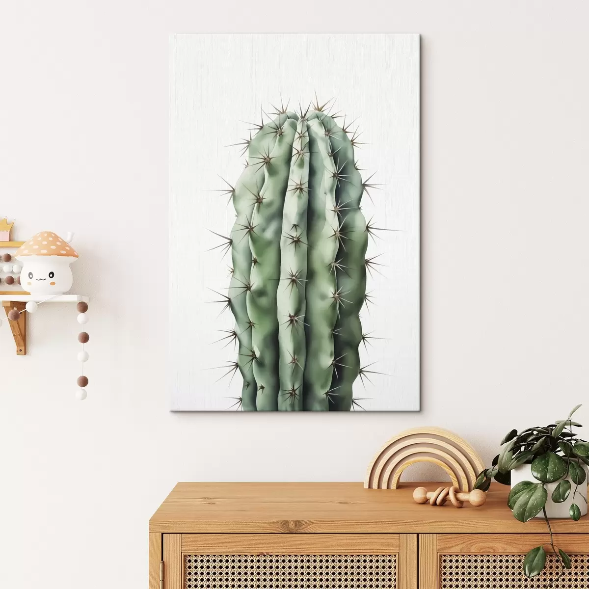 carta da parati Acquerello imitazione cactus nr. s42961