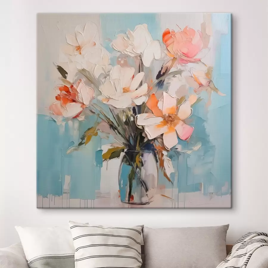 carta da parati Fiori astratti in un vaso nr. s42965